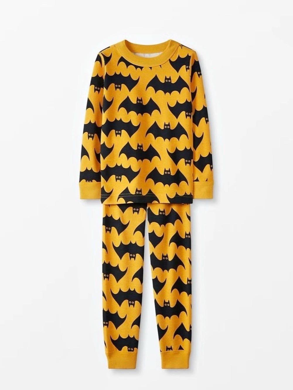 Hanna Andersson Bat Long John Pajamas Size 130cm